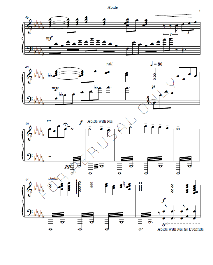 Abide (Piano Solo)