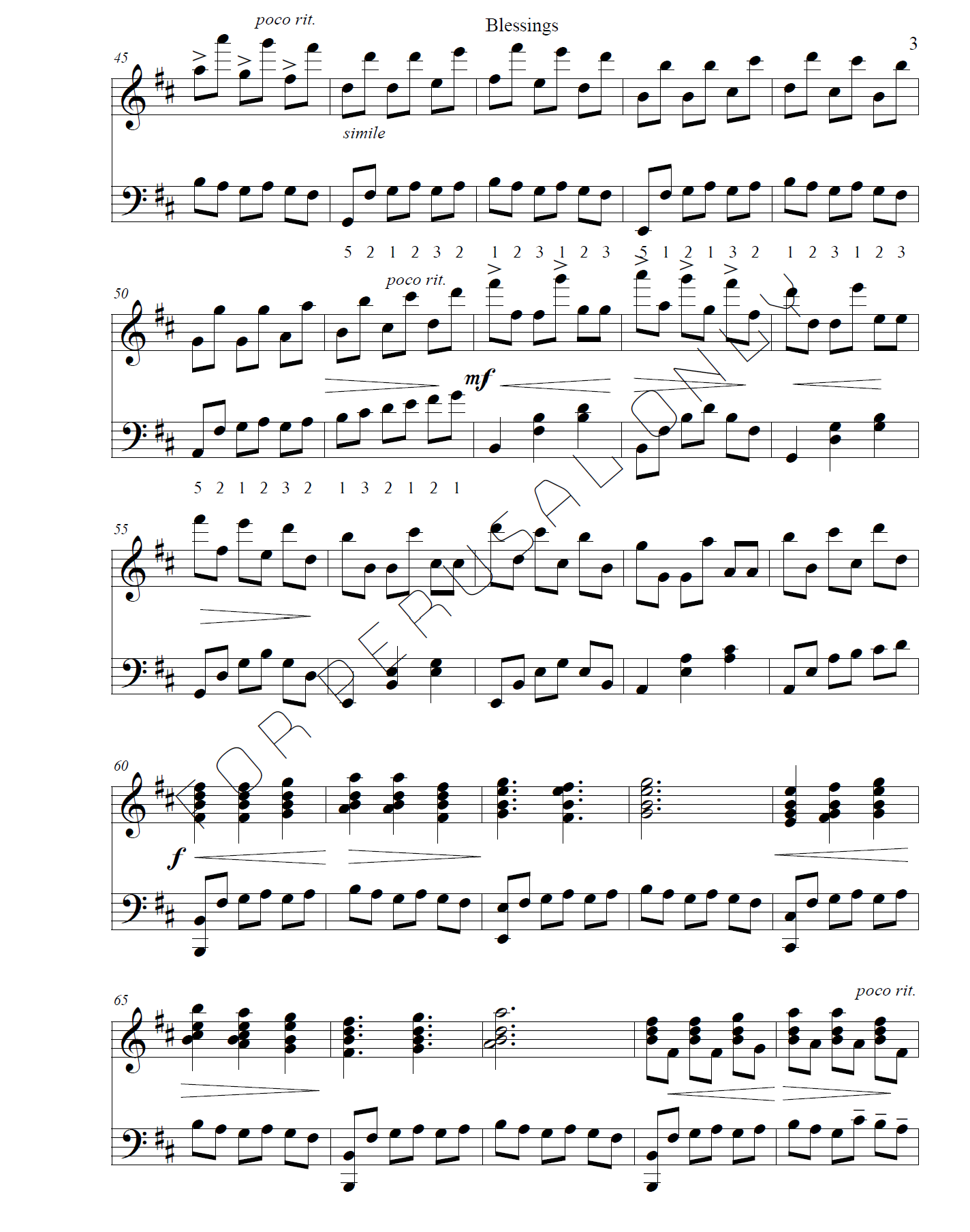 Blessings (Piano Solo)