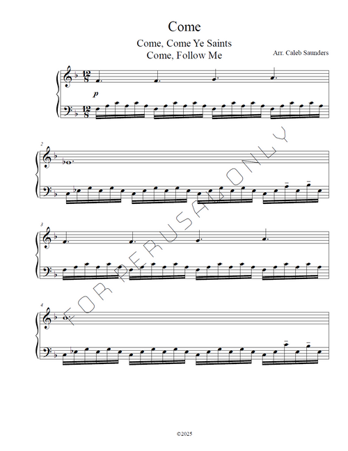 Come (Piano Solo)