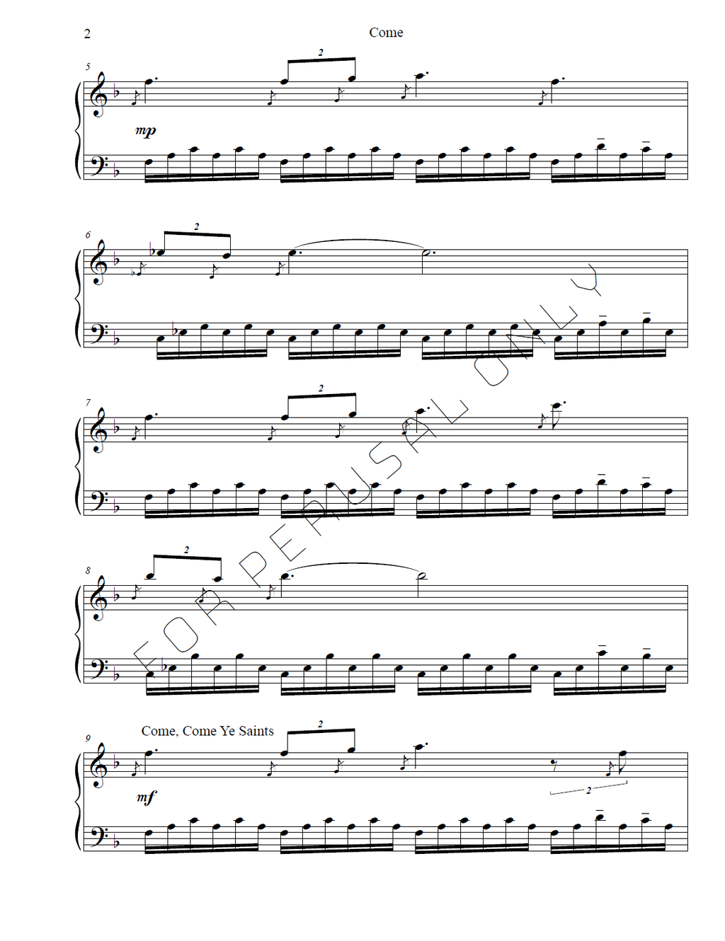 Come (Piano Solo)