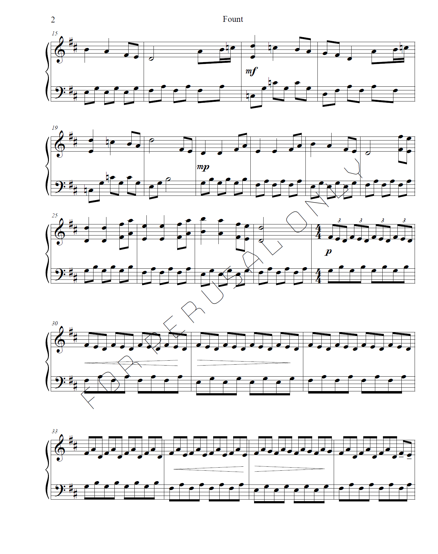 Fount (Piano Solo)