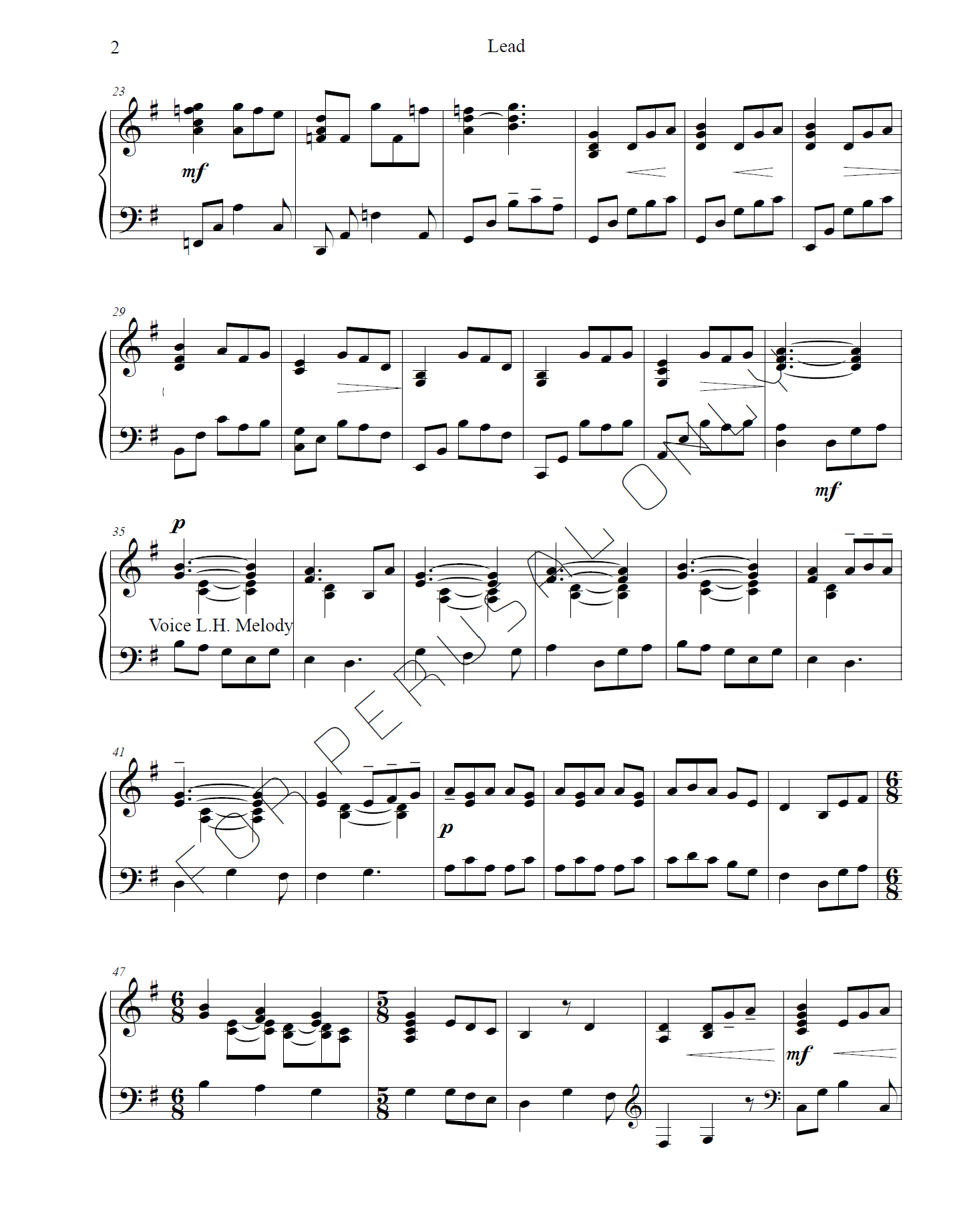 Lead (Piano Solo)