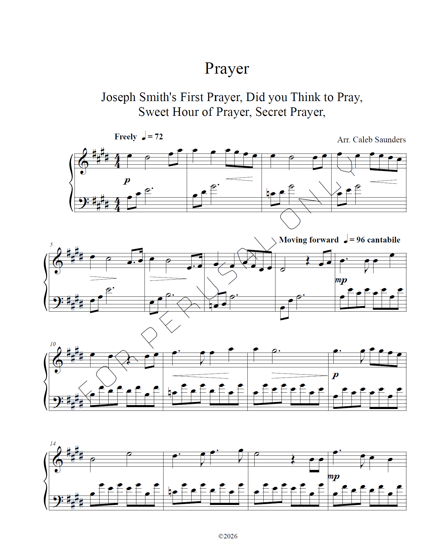 Fresh Air Hymns - Volume 1 (PDF)